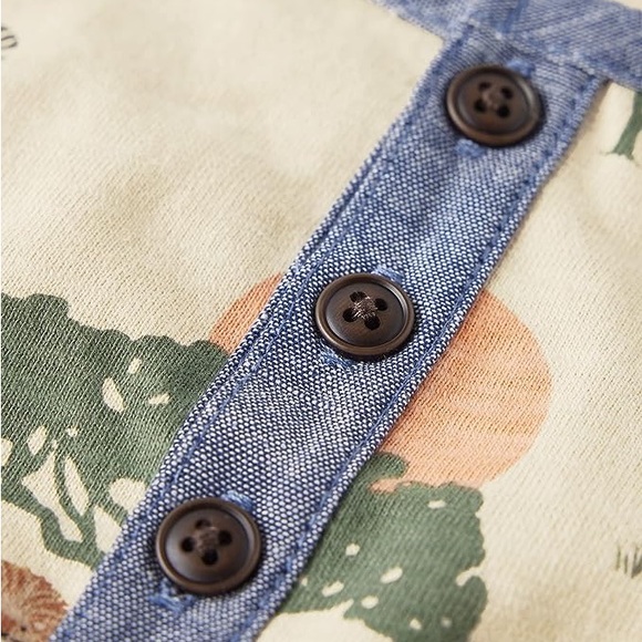Gymboree,and Toddler Short Sleeve Henley Tops,Wild Safari,12-18 Months - Picture 6 of 6